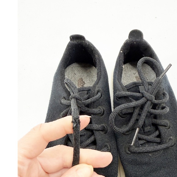 Allbirds Women Wool Runners Black White Sole Sneakers WR1W9 Size 9 - Picture 7 of 10